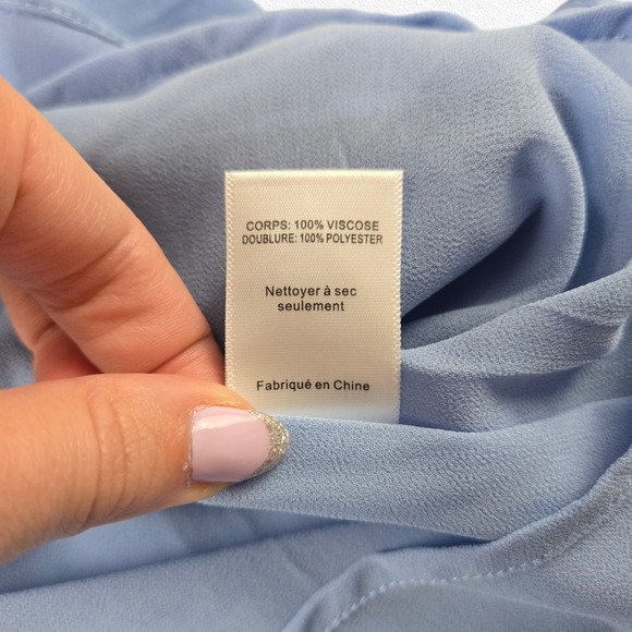 ASTR the Label Baby Blue Ruffle Coquette Marla Babydoll Mini Dress Size Medium - Picture 12 of 14